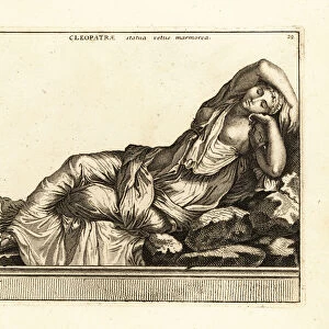 Statue of a Sleeping Ariadne, also known as Cleopatra. 1779 (engraving)