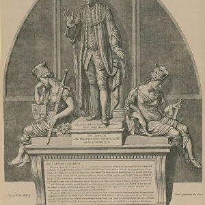 Statue of William Beckford in Guildhall, London (engraving)