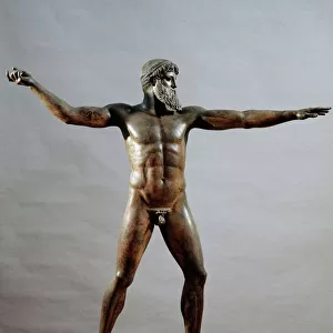 Statue of Zeus or Poseidon (often called God from Sea). 460 BC (Bronze sculpture)