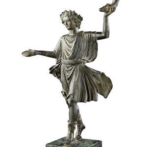 Statuette of Lar, deity of the home and family, 1st century (bronze)