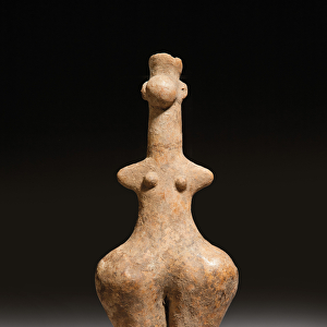 Steatopygous female idol, c. early 1st millennium BC (terracotta)