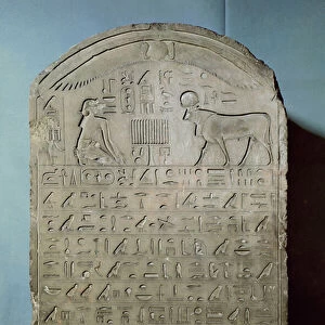 Stela commemorating the burial of the Apis bull during the reign of Ahmose II (Amasis