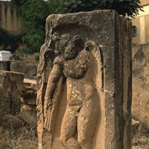 Stela with a winged figure (stone)