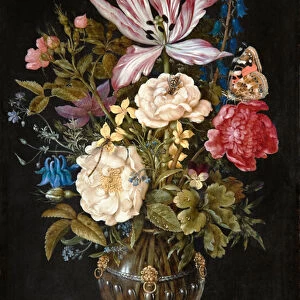 Still-Life with flowers, 1617 (oil on copper)