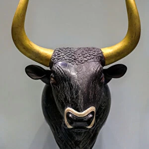 Stone bulls head found in Knossos, 1600-1450 BC