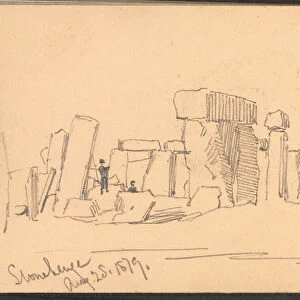 Stonehenge Aug 25. 1879. (drawing)