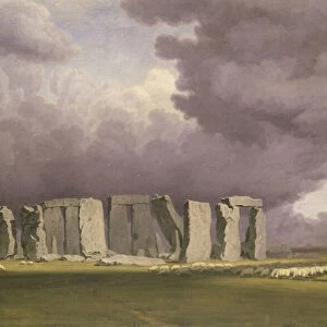 Stonehenge: Stormy Day, 1846 (watercolour over graphite, on paper)