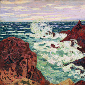 Storm at Agay, 1895 (oil on canvas)