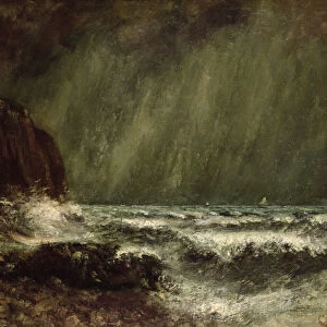 Storm at Sea, 1865 (oil on canvas)