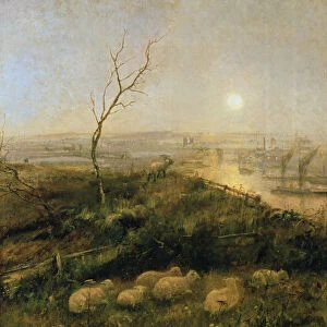 Strayed, a Moonlight Pastoral, 1878 (oil on canvas)