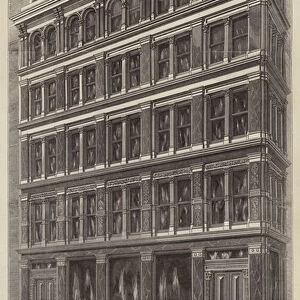 Street Architecture, No 42, Cornhill (engraving)