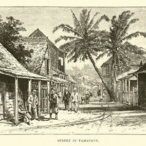 Street in Tamatave (engraving)