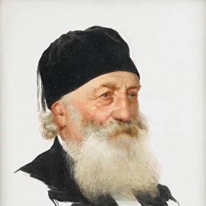 Study of a Bearded Gentleman, 1889 (oil on panel)