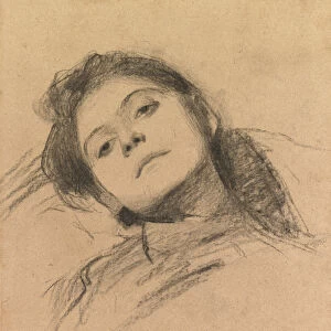 Study of a Girl, 1889 (charcoal on paper)