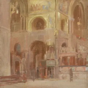 Study for Interior of St Mark's, Venice, 1895-96 (oil on canvasboard) Study for Interior of St Mark's, Venice, 1895-96 (oil on canvasboard)