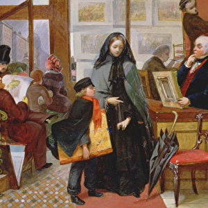 Study for Nameless and Friendless, c. 1857 (oil on panel)