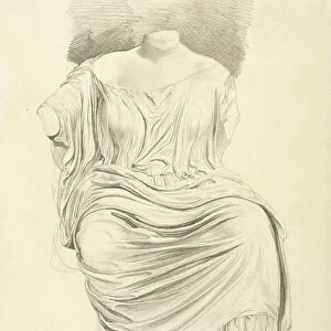 Study of Sculpture: from the Elgin Marbles (pencil on paper)