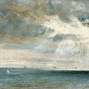 Study of Sea and Sky ( A Storm off the South Coast) (oil on canvas)