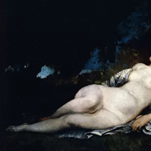 Study for a Woman Sleeping, c. 1852 (oil on canvas)