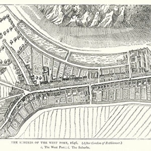 The Suburbs of the West Port, 1646 (engraving)