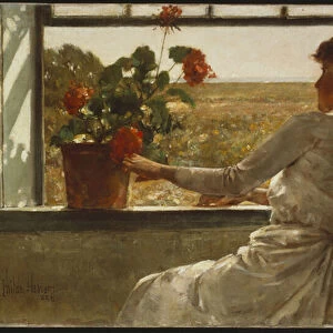 Summer Evening, 1886 (oil on canvas)