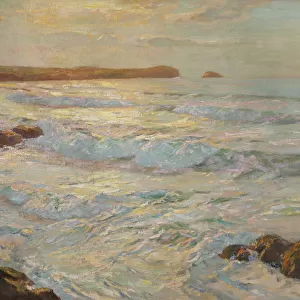 Summer Sea, Newquay, Cornwall, c. 1920 (oil on canvas)