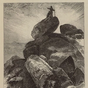 The Summit of the Peak of Otter, Virginia (engraving)
