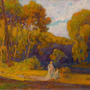 Sunset, 1922 (oil on canvas)
