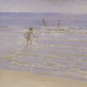 Sunshine at Skagen: Boys Swimming, 1892 (study)