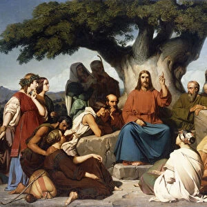 Surmon de Jesus-Christ sur la Montagne (Matthew, V), 1844 (oil on canvas)
