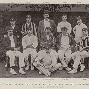 The Surrey Eleven, the Winners of the Cricket County Championship, 1894 (b / w photo)
