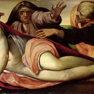 Susannah and the Two Elders, (oil on panel)