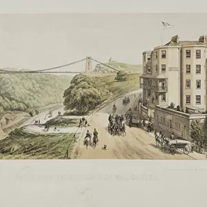 Suspension Bridge, from Sion Hill, Clifton, c. 1875 (colour litho)