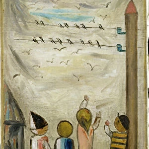 Swallows, 1931 (oil on canvas)