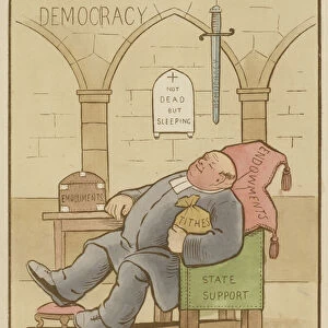 The Sword of Democracy (colour litho)