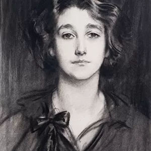Sybil Sassoon (charcoal on paper)