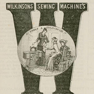 T Wilkinson, Sewing Machine Repairer and Agent, 60, Bridge Street, Norwich (engraving)