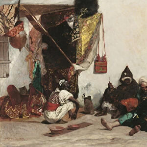 The Tailors Shop, 1878 (oil on canvas)