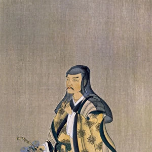 Tao Qian (Tao Yuanming) (365-427), illustration from the magazine Kokka