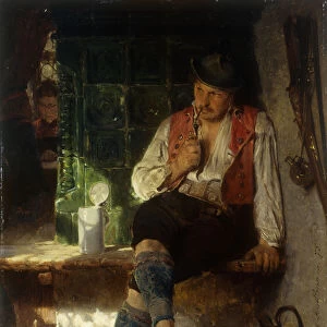 A Tavern Scene, 1875 (oil on panel)