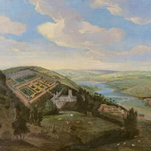 Tawstock Court in Devon, with a view of Barnstable in the distance, c. 1740