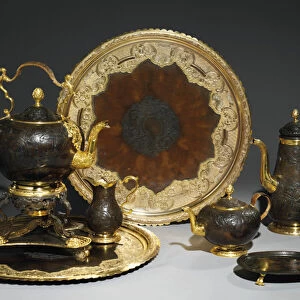 Tea and coffee service, probably by the Demidoff workshop, the Urals, c