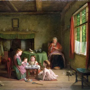 A Tea Party, 1862 (panel)