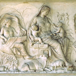 Tellus panel of the Ara Pacis (marble)