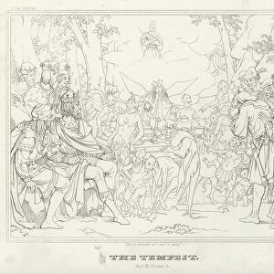 The Tempest, Act III, Scene 3 (engraving)