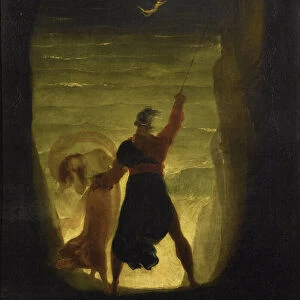 The Tempest. Prospero and Ariel par Severn, Joseph (1793-1879)