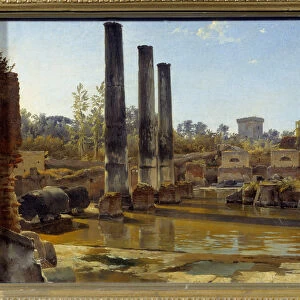 The temple of Serapis in Pozzuoli. Painting by Sylvester Feodosiyevich Shchedrin