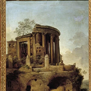 The Temple of the Sibyl has Tivoli (oil on canvas)