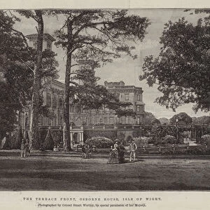 The Terrace Front, Osborne House, Isle of Wight (engraving)