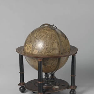 Terrestrial globe, 1645-48 (wood, paper, gypsum and copper)